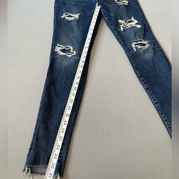 🎉5 for $40 🎉Maurices Denim Jeans Skinny Women Size S Distressed Blue - Picture 5 of 8